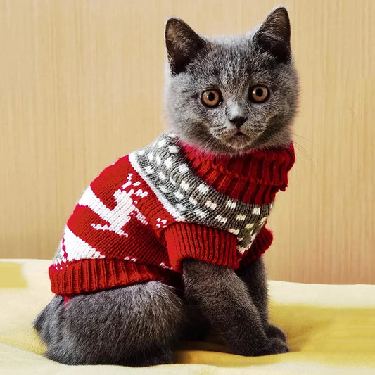 Cat Sweater Costume Winter Warm