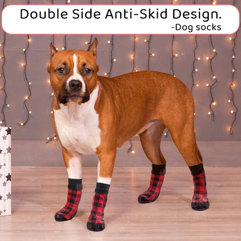 Dog Socks Anti-Slip 4pcs