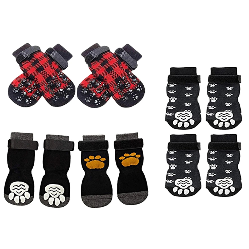 Dog Socks Anti-Slip 4pcs