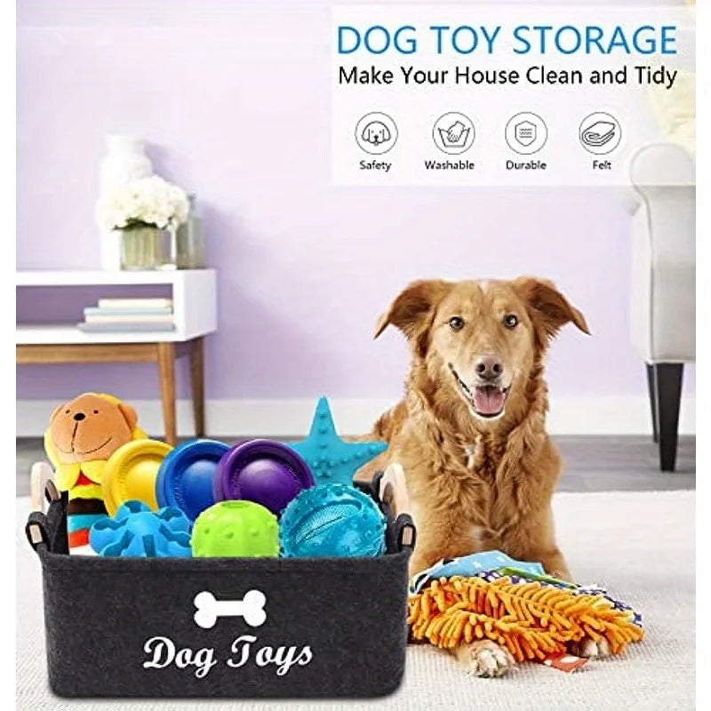 Storage Basket Chest Organizer Pet Toys