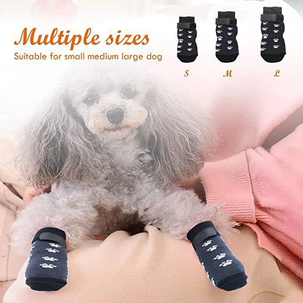 Dog Socks Anti-Slip 4pcs