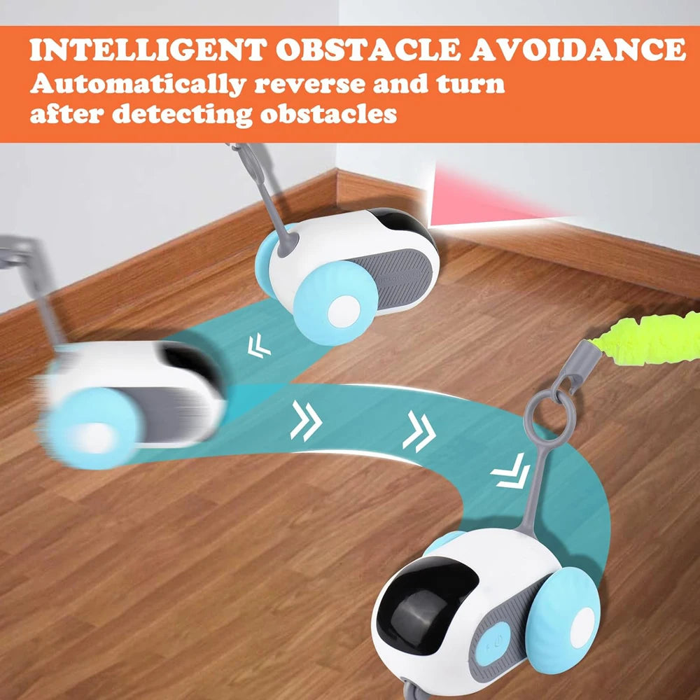 Smart Cat Toy Car Interactive Cat Toy Ball Automatic Rolling Remote Control Toy Car Indoor Cat Accessories Pet Kitten Supplies