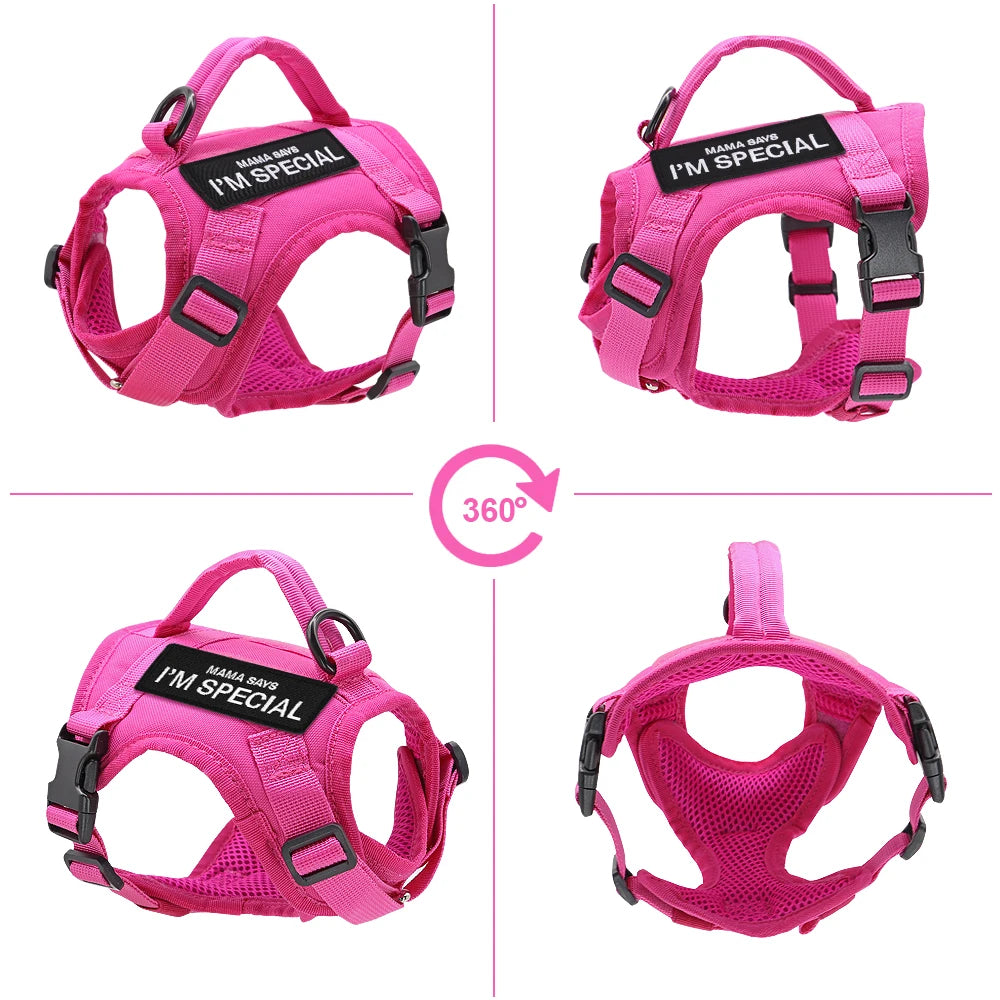 Pet Cat Harness Adjustable Mesh Vest Walking Lead