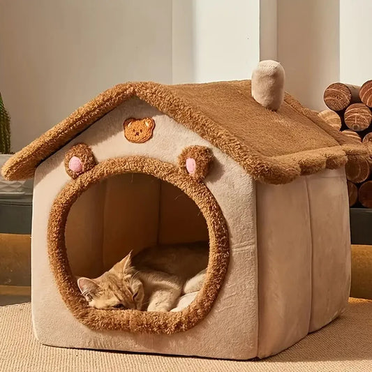 Foldable Pet House Removable Washable Cat House