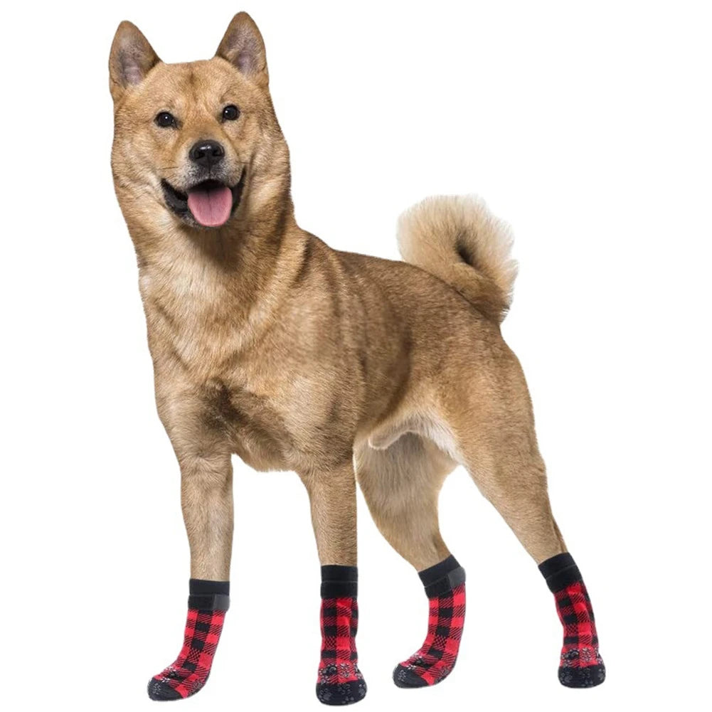 Dog Socks Anti-Slip 4pcs