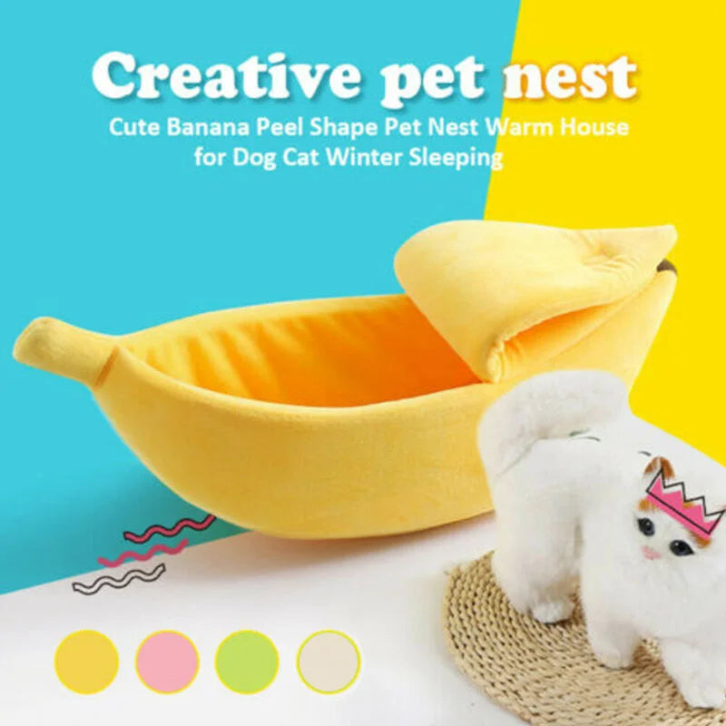 Banana Cat Bed House Funny Cute