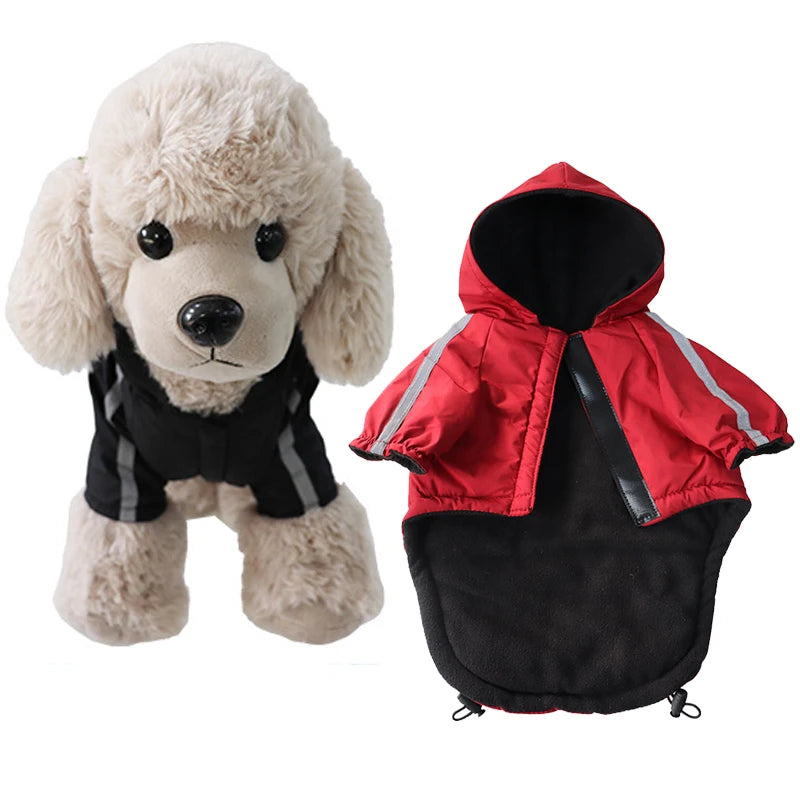 Waterproof Dogs Clothes Reflective Pet Coat For Small Medium Dogs Winter Warm