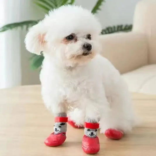 Dog Socks Small Size Dogs Thai Winter Warm Waterproof Non-slip