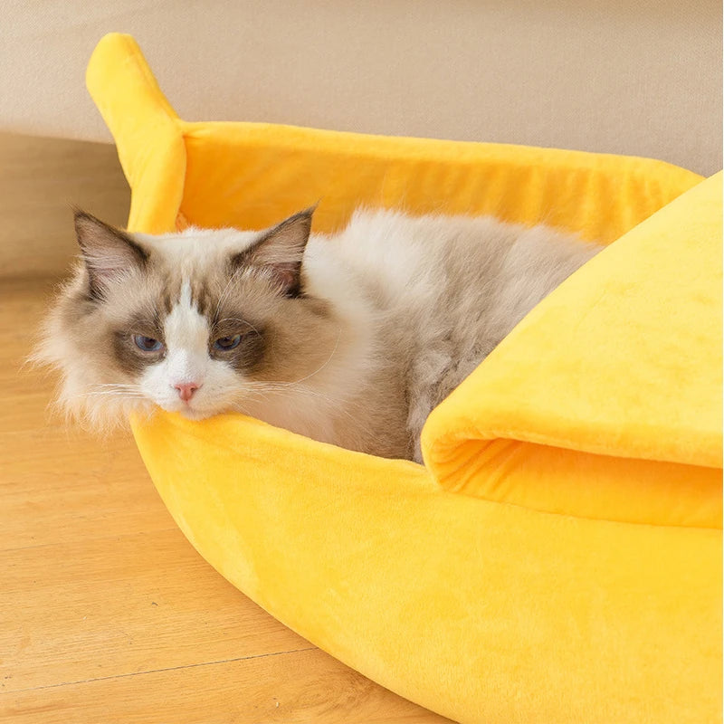 Banana Cat Bed House Funny Cute