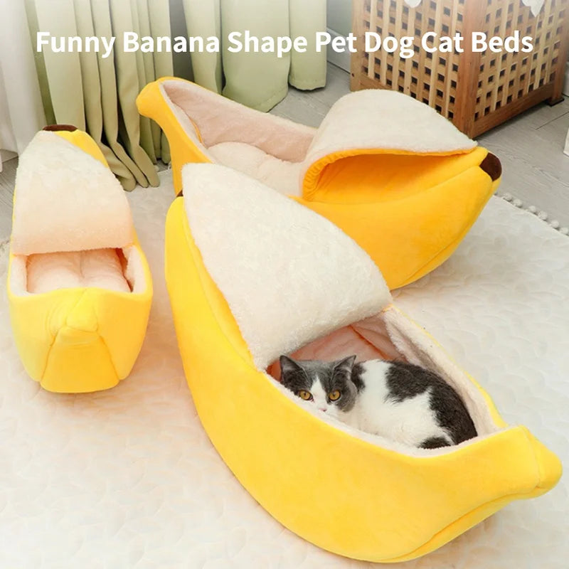 Banana Cat Bed House Funny Cute