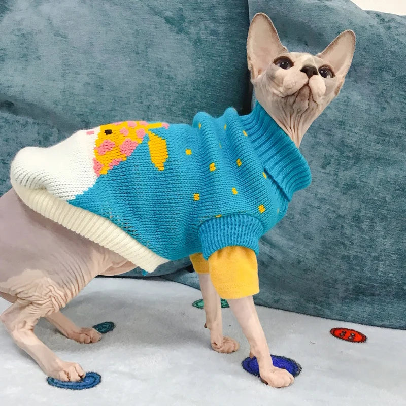 Cat Sweater Costume Winter Warm